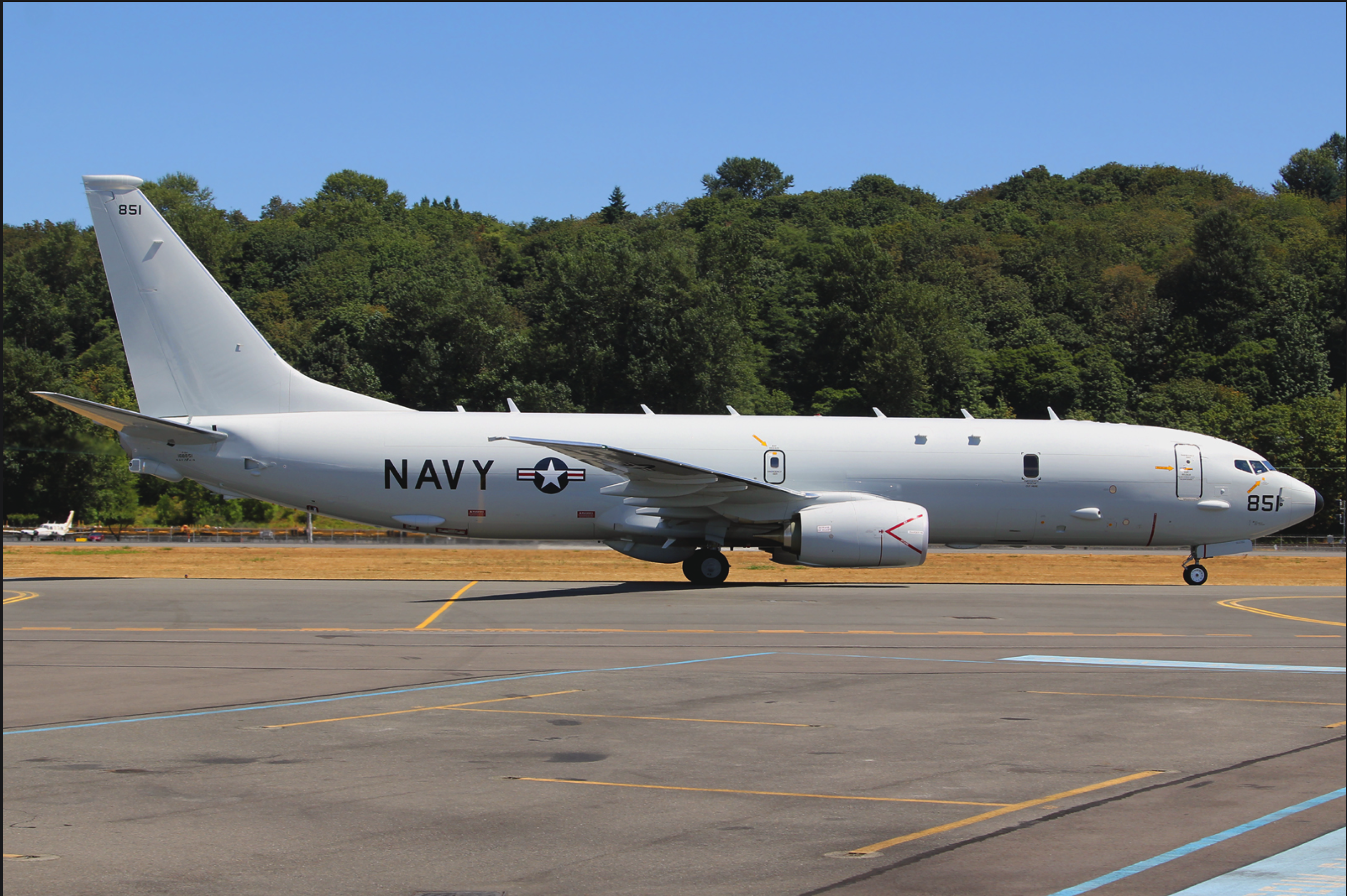 U.S. Navy aircraft on an airport apron