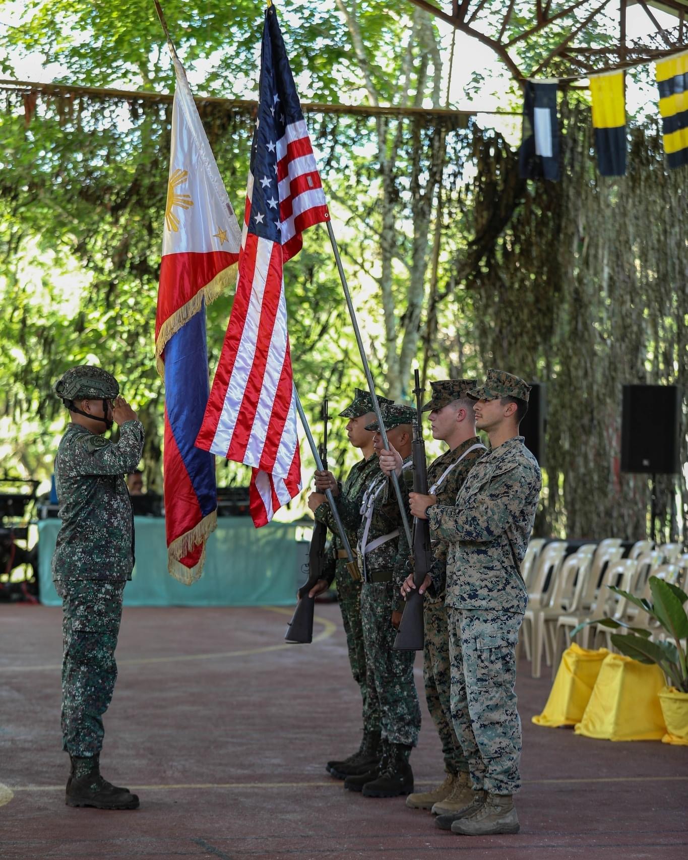 United States and Philippine military personnel